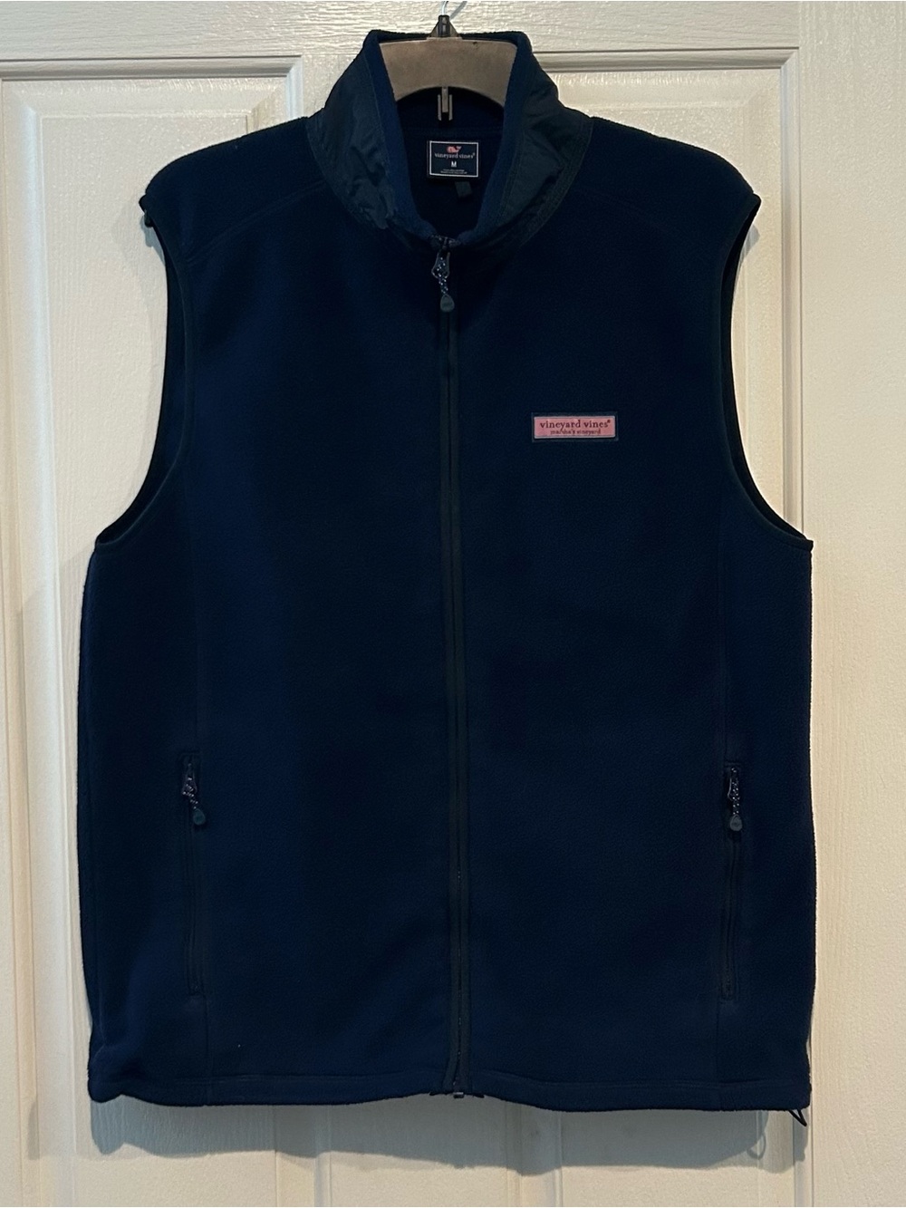 Vineyard Vines Navy Men's Full-Zip Fleece Vest